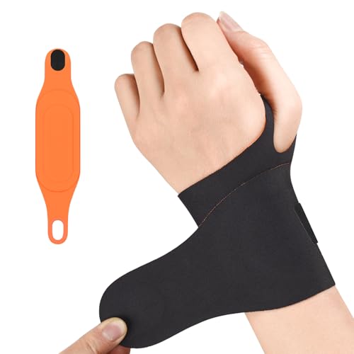 Ulnar Wrist Brace for Right & Left Hand, Ultra-Thin Elastic Wrist Wrap Compression for TFCC Tear and Repetitive Wrist Use Injury, Wrist Support for Carpal Tunnel, Tendonitis, Pain Relief(Ice Compress)